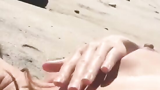 Riley on the beach